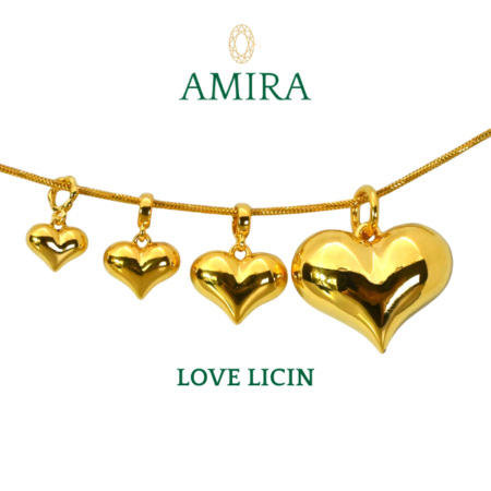 AMIRA EMAS 916 LOVE LICIN CHARMS / LOKET